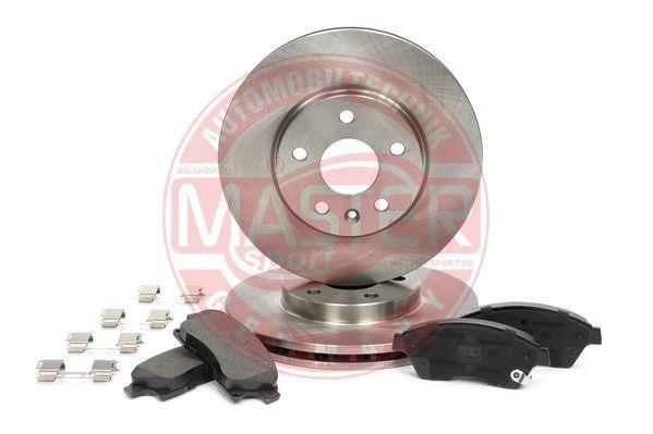 Master-sport 202601650 Front ventilated brake discs with pads, set 202601650: Buy near me in Poland at 2407.PL - Good price!