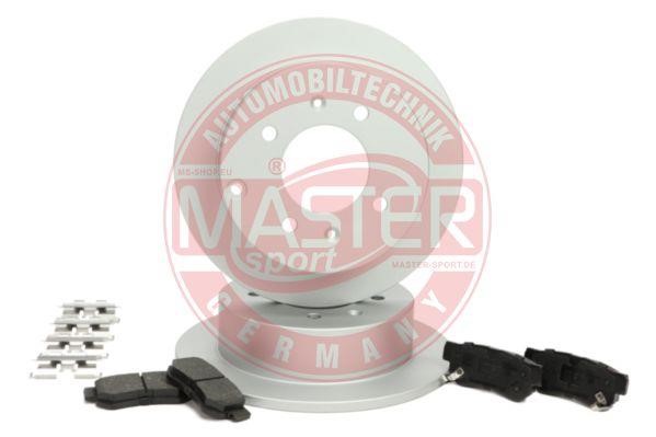 Master-sport 201003170 Диски тормозные с колодками задние невентилируемые, комплект 201003170: Отличная цена - Купить в Польше на 2407.PL!