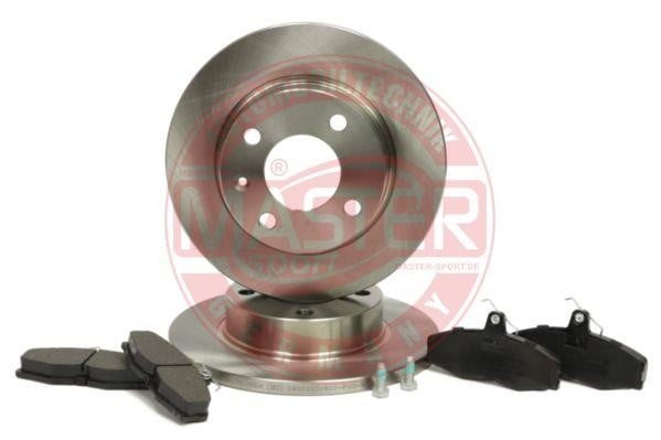 Master-sport 201301820 Brake discs with pads front non-ventilated, set 201301820: Buy near me at 2407.PL in Poland at an Affordable price!