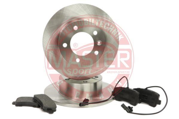 Master-sport 201201910 Brake discs with pads rear non-ventilated, set 201201910: Buy near me in Poland at 2407.PL - Good price!
