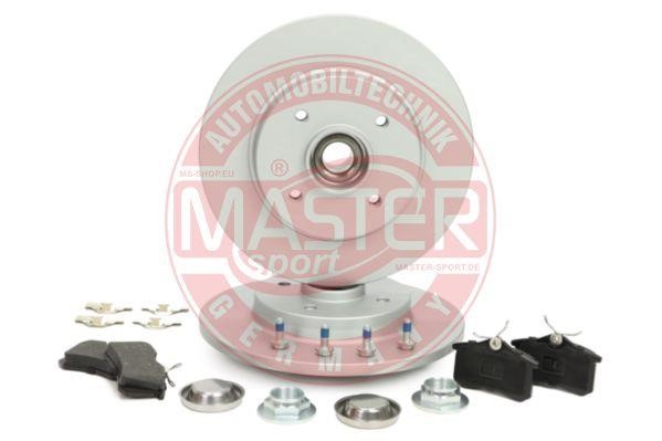 Master-sport 201201941 Brake discs with pads rear non-ventilated, set 201201941: Buy near me in Poland at 2407.PL - Good price!