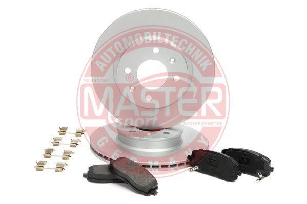 Master-sport 201801510 Front ventilated brake discs with pads, set 201801510: Buy near me in Poland at 2407.PL - Good price!