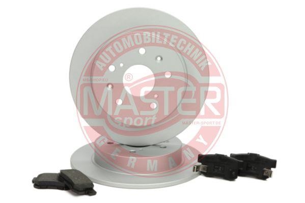 Master-sport 200901600 Brake discs with pads rear non-ventilated, set 200901600: Buy near me in Poland at 2407.PL - Good price!