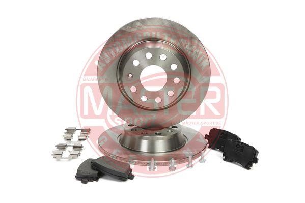 Master-sport 201201691 Brake discs with pads rear non-ventilated, set 201201691: Buy near me in Poland at 2407.PL - Good price!