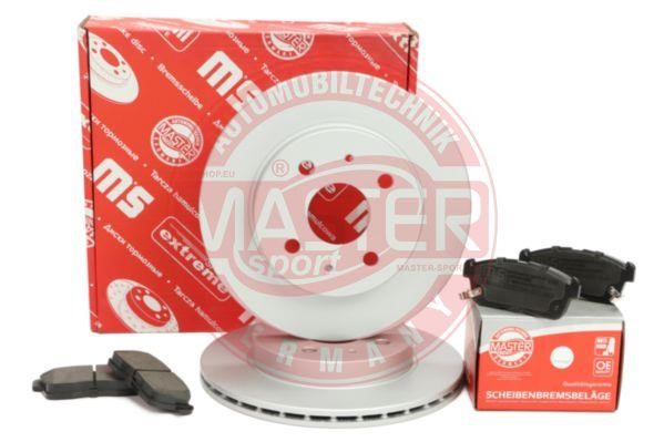 Front ventilated brake discs with pads, set Master-sport 201701071
