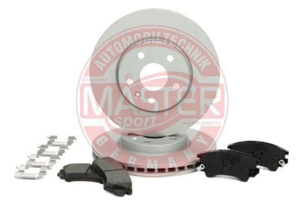Master-sport 203002090 Front ventilated brake discs with pads, set 203002090: Buy near me in Poland at 2407.PL - Good price!