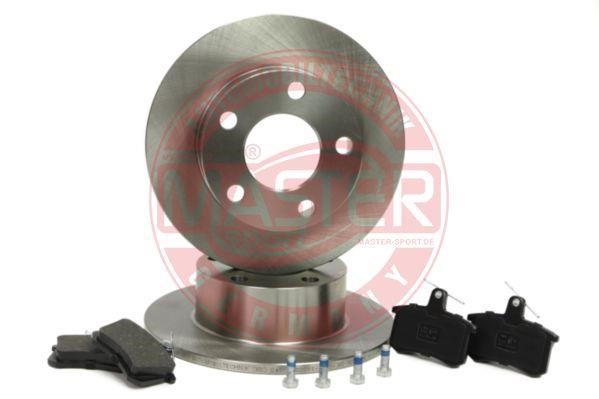 Master-sport 201002011 Brake discs with pads rear non-ventilated, set 201002011: Buy near me in Poland at 2407.PL - Good price!