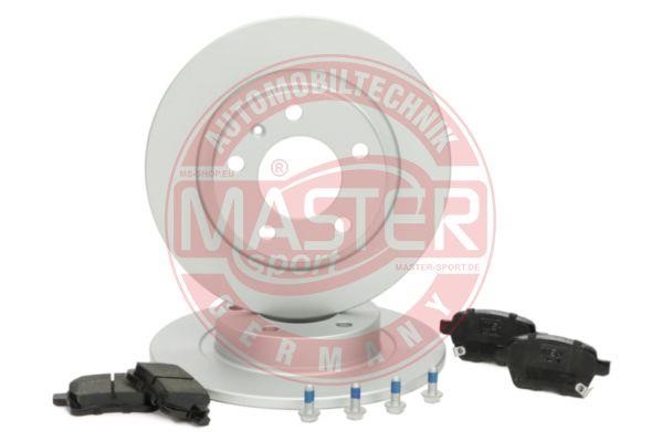 Master-sport 201003470 Brake discs with pads rear non-ventilated, set 201003470: Buy near me in Poland at 2407.PL - Good price!