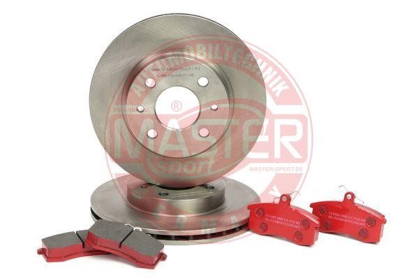 Master-sport 201301350 Front ventilated brake discs with pads, set 201301350: Buy near me at 2407.PL in Poland at an Affordable price!