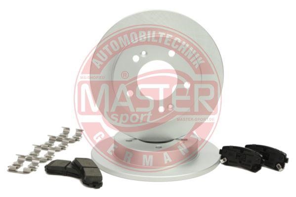 Master-sport 201003570 Brake discs with pads rear non-ventilated, set 201003570: Buy near me in Poland at 2407.PL - Good price!