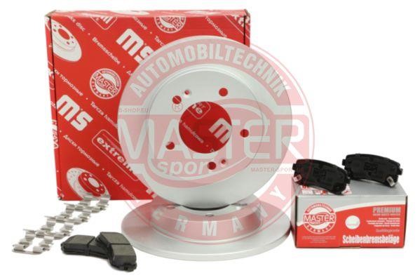 Brake discs with pads rear non-ventilated, set Master-sport 201003570