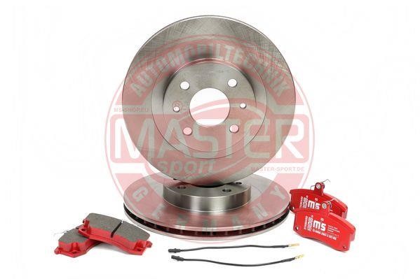 Master-sport 201401450 Front ventilated brake discs with pads, set 201401450: Buy near me in Poland at 2407.PL - Good price!
