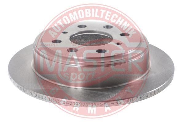 Master-sport 24010901111PCSMS Rear brake disc, non-ventilated 24010901111PCSMS: Buy near me in Poland at 2407.PL - Good price!