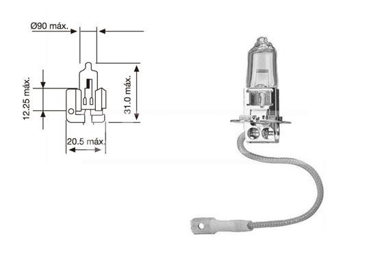 Carpriss 79780247 Halogen lamp 12V H3 55W 79780247: Buy near me at 2407.PL in Poland at an Affordable price!