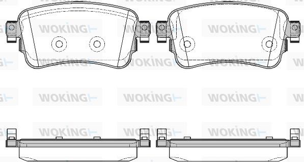 Woking P1620300 Brake Pad Set, disc brake P1620300: Buy near me in Poland at 2407.PL - Good price!