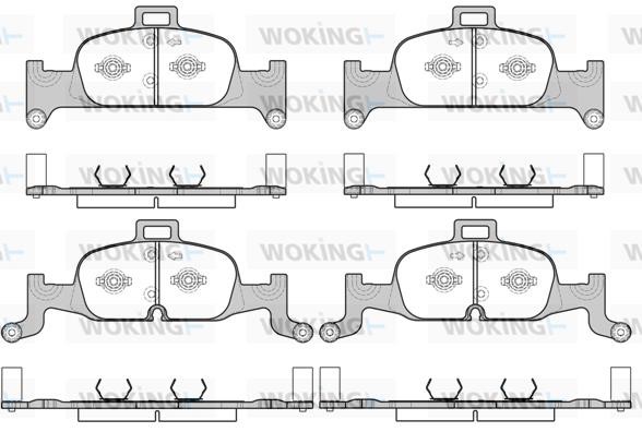 Woking P1791300 Brake Pad Set, disc brake P1791300: Buy near me at 2407.PL in Poland at an Affordable price!