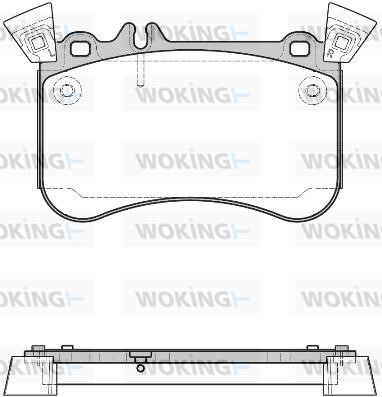 Woking P1565310 Brake Pad Set, disc brake P1565310: Buy near me in Poland at 2407.PL - Good price!