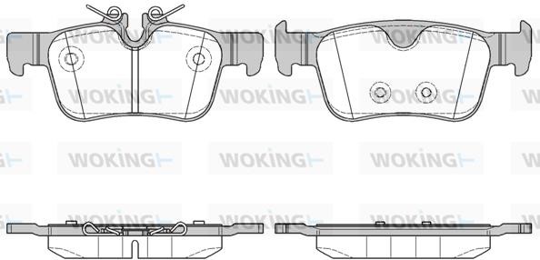Woking P1451310 Rear disc brake pads, set P1451310: Buy near me at 2407.PL in Poland at an Affordable price!