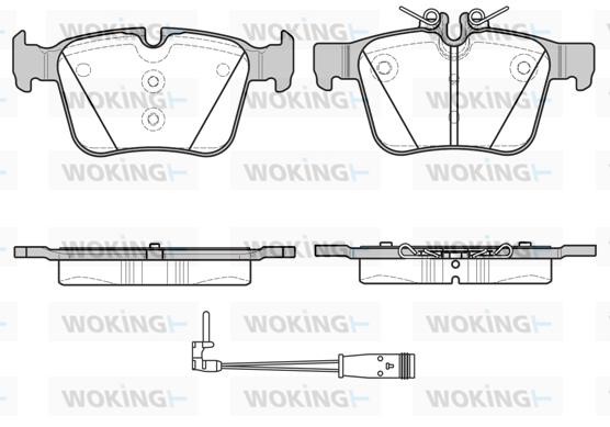 Woking P1416321 Гальмівні колодки, комплект P1416321: Приваблива ціна - Купити у Польщі на 2407.PL!