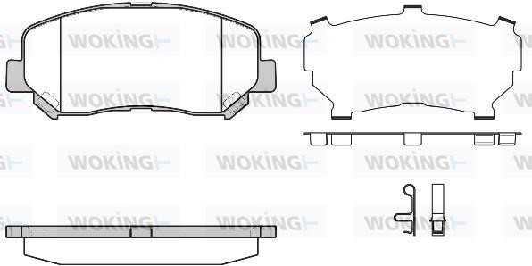 Woking P1413324 Brake Pad Set, disc brake P1413324: Buy near me in Poland at 2407.PL - Good price!