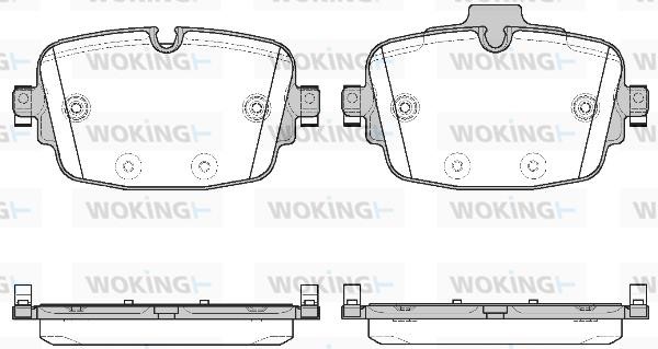Woking P16393.00 Front disc brake pads, set P1639300: Buy near me in Poland at 2407.PL - Good price!