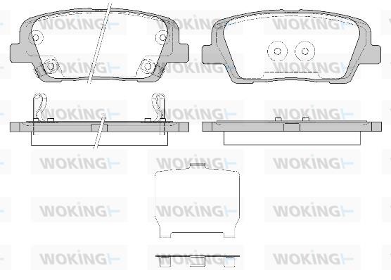 Woking P13743.42 Scheibenbremsbeläge hinten eingestellt P1374342: Kaufen Sie zu einem guten Preis in Polen bei 2407.PL!