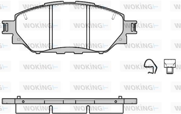 Woking P1771304 Brake Pad Set, disc brake P1771304: Buy near me in Poland at 2407.PL - Good price!