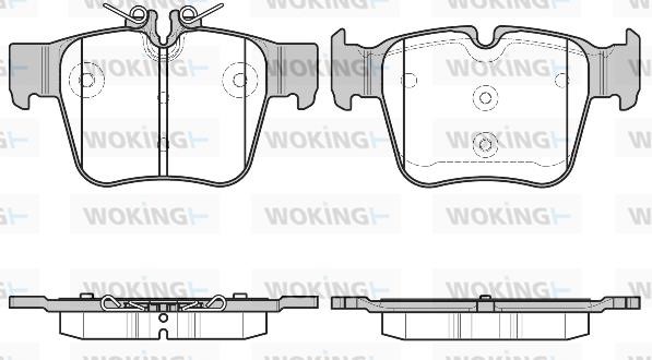 Woking P1797300 Brake Pad Set, disc brake P1797300: Buy near me in Poland at 2407.PL - Good price!