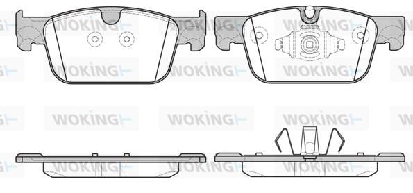 Woking P1792310 Brake Pad Set, disc brake P1792310: Buy near me in Poland at 2407.PL - Good price!