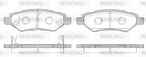 Woking P12353.02 Тормозные колодки дисковые задние, комплект P1235302: Отличная цена - Купить в Польше на 2407.PL!