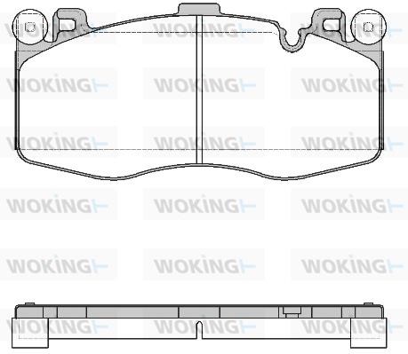 Woking P16333.00 Brake Pad Set, disc brake P1633300: Buy near me in Poland at 2407.PL - Good price!