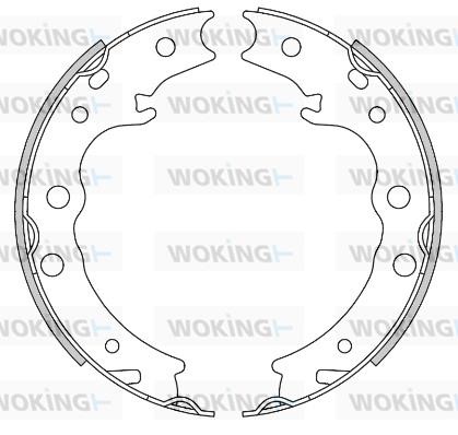 Woking Z4448.00 Szczęki hamulcowe hamulca postojowego Z444800: Dobra cena w Polsce na 2407.PL - Kup Teraz!