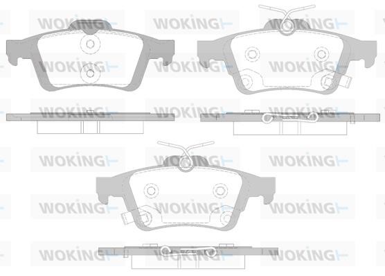 Woking P9423.12 Rear disc brake pads, set P942312: Buy near me in Poland at 2407.PL - Good price!