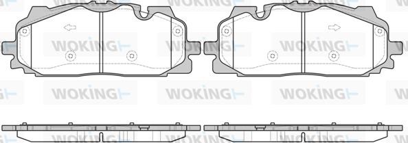 Woking P1767300 Brake Pad Set, disc brake P1767300: Buy near me at 2407.PL in Poland at an Affordable price!