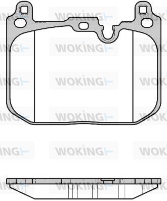 Woking P1780300 Brake Pad Set, disc brake P1780300: Buy near me in Poland at 2407.PL - Good price!