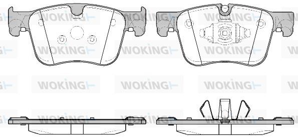 Woking P14603.10 Front disc brake pads, set P1460310: Buy near me in Poland at 2407.PL - Good price!
