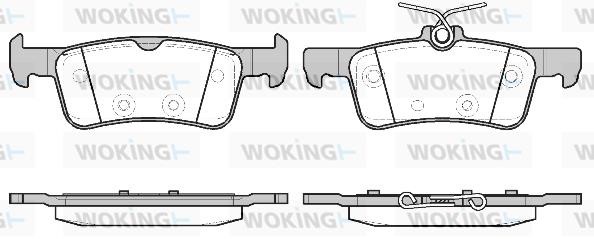 Woking P14633.20 Rear disc brake pads, set P1463320: Buy near me in Poland at 2407.PL - Good price!