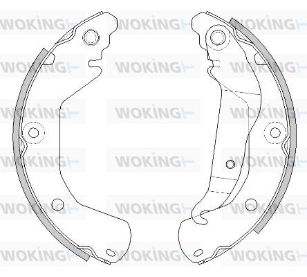 Woking Z4515.00 Szczęki hamulcowe, zestaw Z451500: Dobra cena w Polsce na 2407.PL - Kup Teraz!