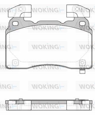 Woking P15383.24 Brake Pad Set, disc brake P1538324: Buy near me in Poland at 2407.PL - Good price!