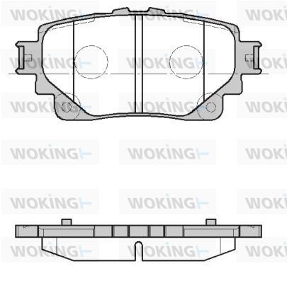 Woking P19723.00 Brake Pad Set, disc brake P1972300: Buy near me in Poland at 2407.PL - Good price!