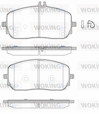 Woking P19263.00 Brake Pad Set, disc brake P1926300: Buy near me in Poland at 2407.PL - Good price!
