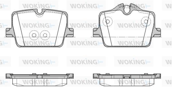 Woking P19743.00 Brake Pad Set, disc brake P1974300: Buy near me in Poland at 2407.PL - Good price!