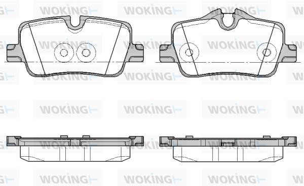 Woking P19733.00 Brake Pad Set, disc brake P1973300: Buy near me in Poland at 2407.PL - Good price!
