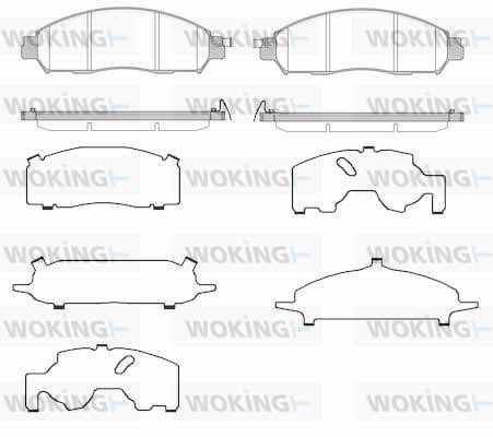 Woking P17123.24 Brake Pad Set, disc brake P1712324: Buy near me in Poland at 2407.PL - Good price!