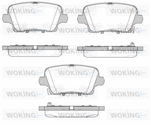 Woking P1921302 Brake Pad Set, disc brake P1921302: Buy near me at 2407.PL in Poland at an Affordable price!