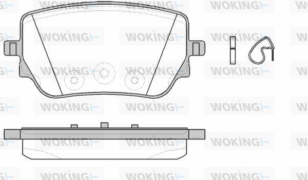 Woking P19293.00 Brake Pad Set, disc brake P1929300: Buy near me in Poland at 2407.PL - Good price!