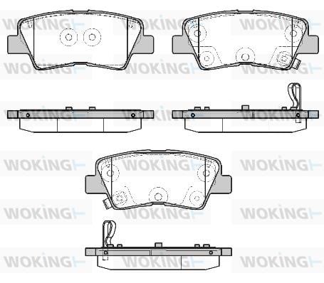 Woking P19073.12 Brake Pad Set, disc brake P1907312: Buy near me in Poland at 2407.PL - Good price!