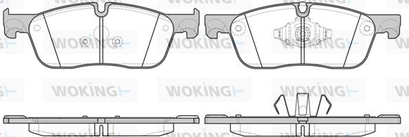 Woking P1733310 Brake Pad Set, disc brake P1733310: Buy near me at 2407.PL in Poland at an Affordable price!