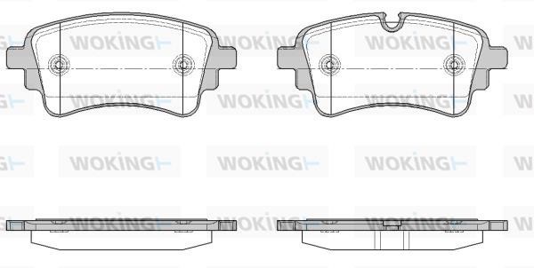 Woking P17693.10 Brake Pad Set, disc brake P1769310: Buy near me in Poland at 2407.PL - Good price!