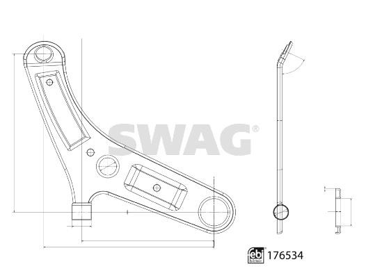 SWAG 33 10 3606 Track Control Arm 33103606: Buy near me in Poland at 2407.PL - Good price!